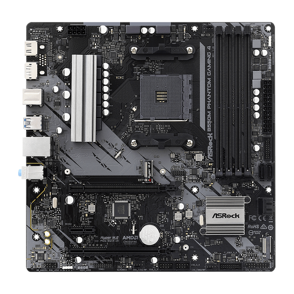 MB AM4 ASROCK B550M PHANTOM GAMING 4 DDR4 - Imagem 4