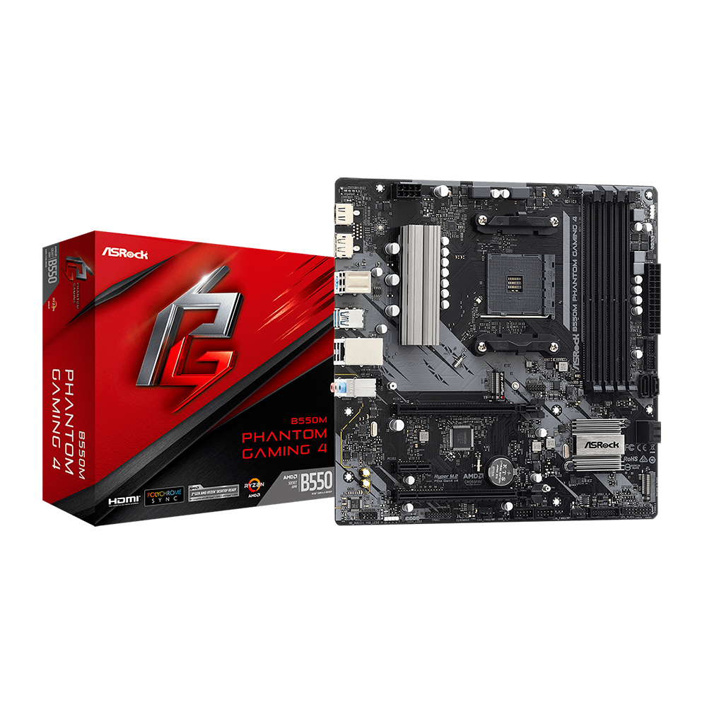 MB AM4 ASROCK B550M PHANTOM GAMING 4 DDR4