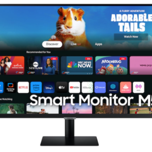 Monitor Samsung Smart M5 M50D LS32DM500ENXGO 32" Full HD (1920 x 1080), 60HZ, 4ms, 2xHDMI 1.4, 2xUSB, S.O. Tizen, Bluetooth 5.2, Speaker 10W, Preto