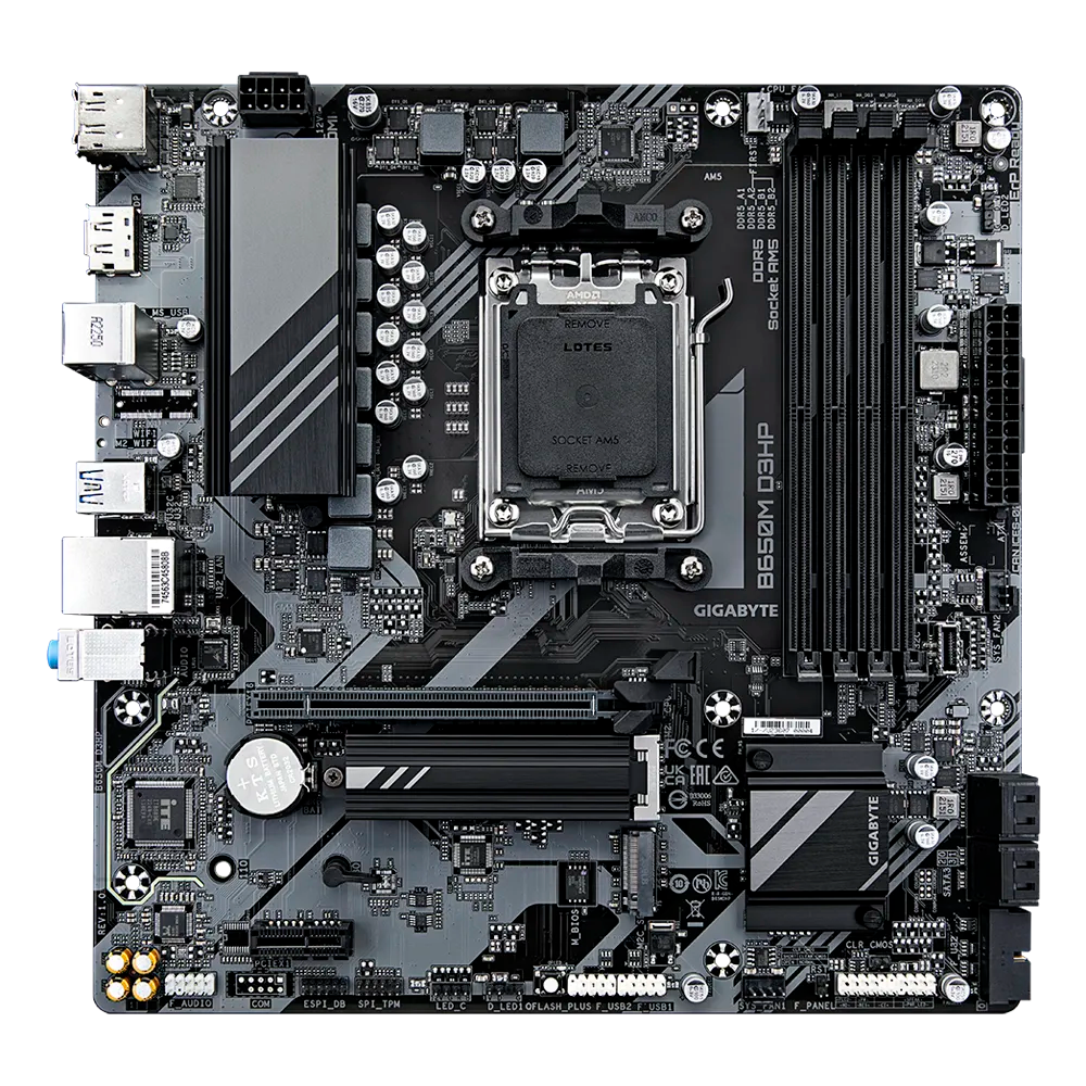 MB AM5 GIGABYTE B650M D3HP HDMI/2DP/USB 3.2/DDR5 - Imagem 3
