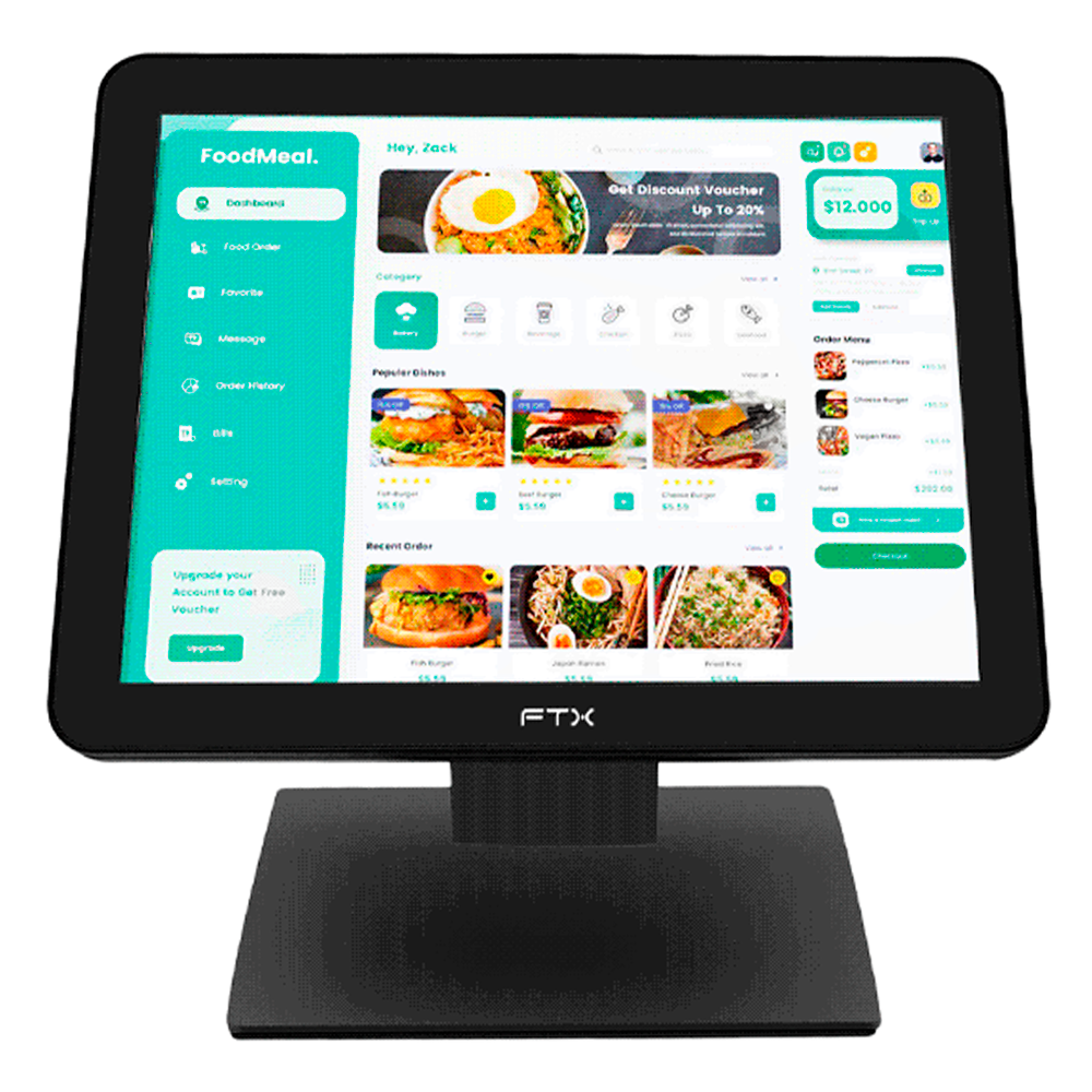 Monitor Touchscreen Capacitivo FTX MT19V2 19