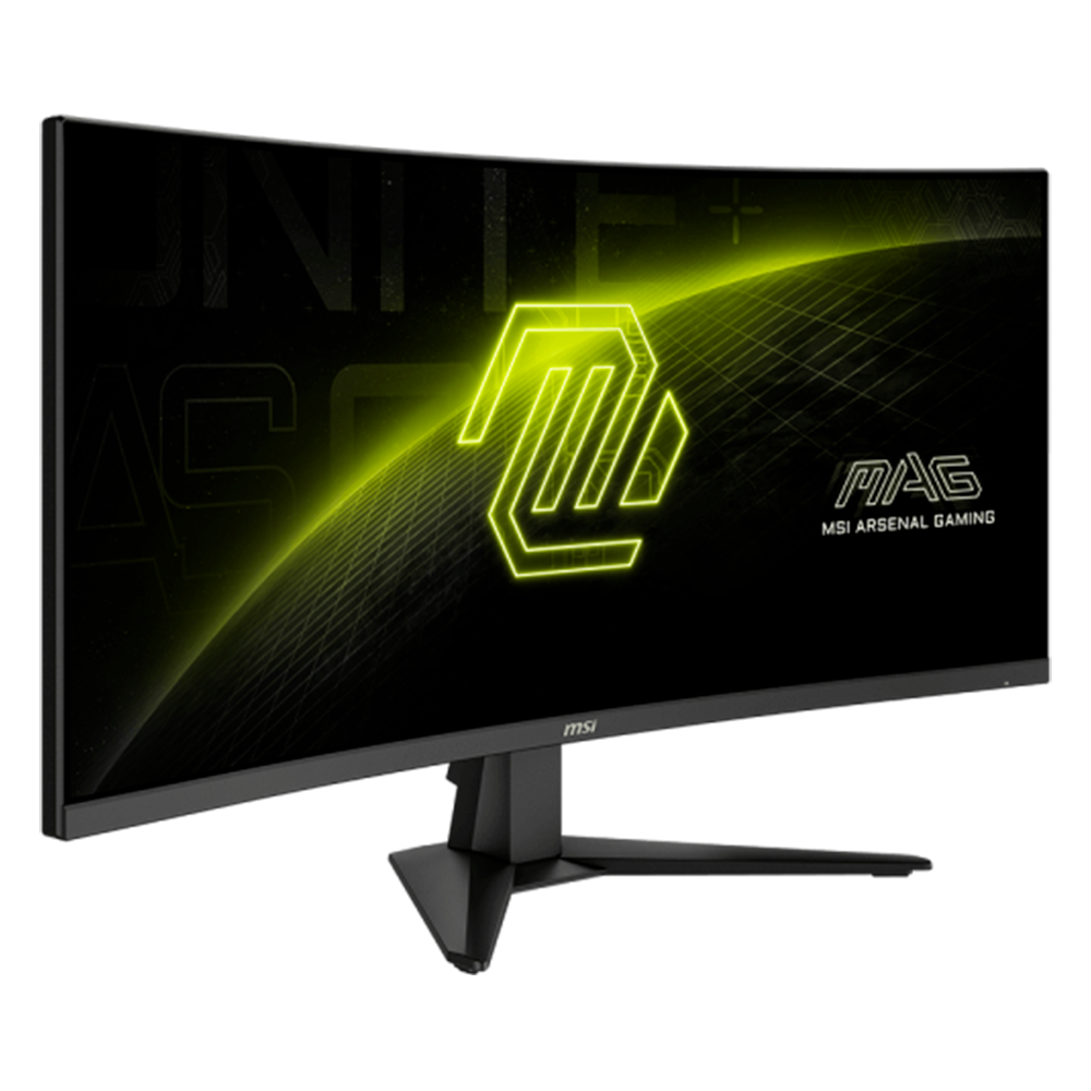 Monitor Msi Mag 346CQ Curvo 32" UltraWide UWQHD (3440 x 1440), 1ms, 180HZ, 2xHDMI 2.0, 1xDisplayPort 1.4, 1xConector de Audio, AMD FreeSync Premium, Speaker 2Wx2, Preto - Imagem 2