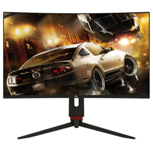 Monitor Mtek M27SFV280C Curvo 27" Full HD (1920 x 1080), 1MS, 280HZ, 1xHDMI 2.0, 1xHDMI 1.4, 1xDisplayPort 1.2, 1xConector de Audio, AMD FreeSync, Nvidia G-Sync, Speaker (2Wx2), Preto