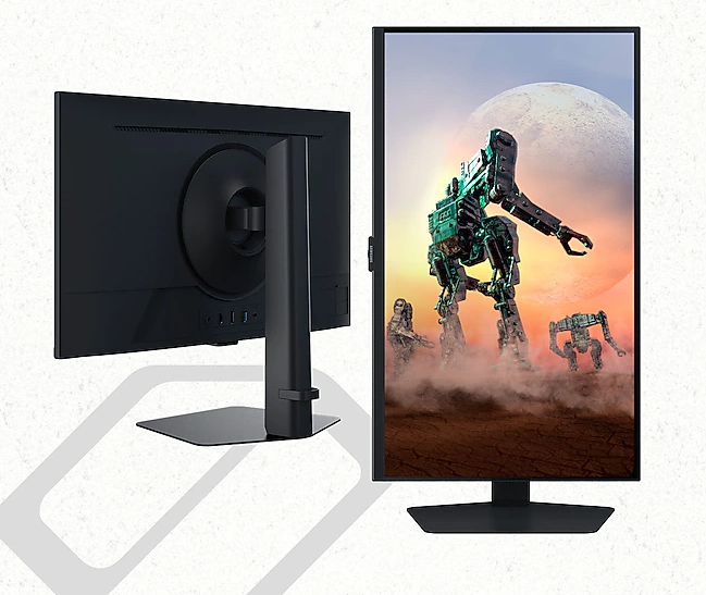 Monitor Samsung Odyssey G50D LS32DG502ENXZA 32" 2K QHD (2560 x 1440), 1ms, 180HZ, IPS, 1xHDMI 2.2, 1xDisplayPort 2.2, 1xUSB-A 3.0, 1xConector de Audio, AMD FreeSync Premium Pro, Nvidia G-Sync, Ajuste altura, pivo(rotacao), Preto - Imagem 2