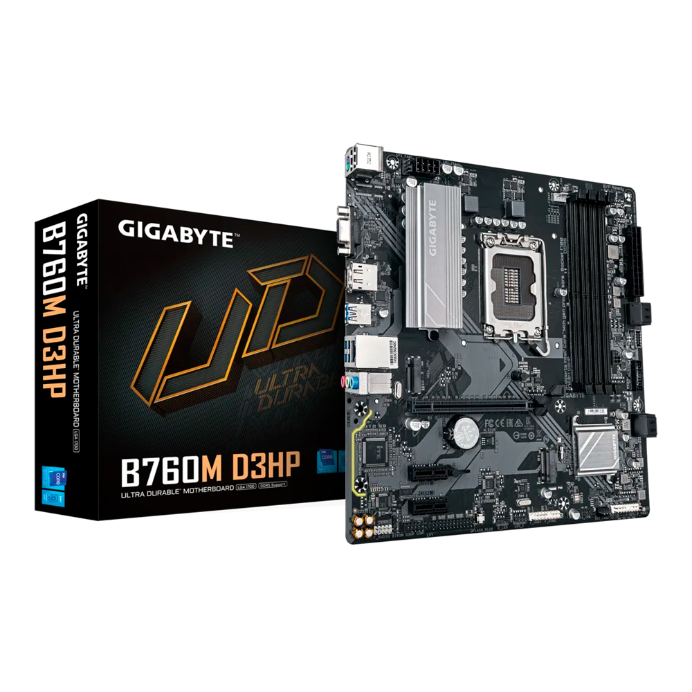 MB 1700 GIGABYTE B760M D3HP WIFI6/DDR5/HDMI/DP/USB-C/2M.2