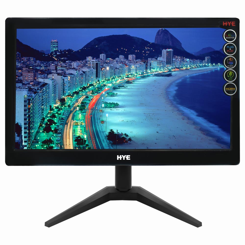 Monitor Hye HYE23NLM 23.6" Full HD (1920 x 1080), 60HZ, 5ms, 1xHDMI, 1xVGA (D-Sub), Preto