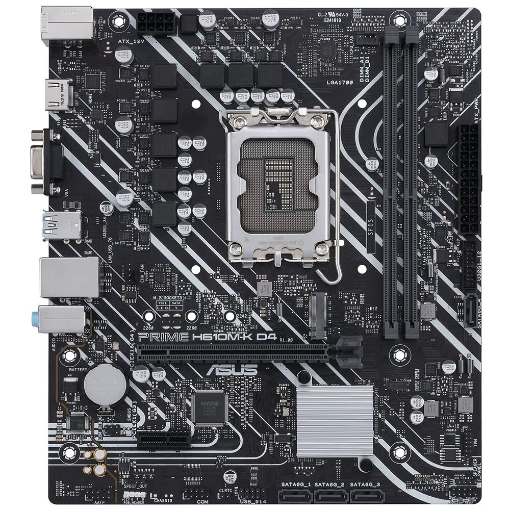 MB 1700 ASUS H610M-K D4-CSM DDR4/HDMI/M.2 - Imagem 5