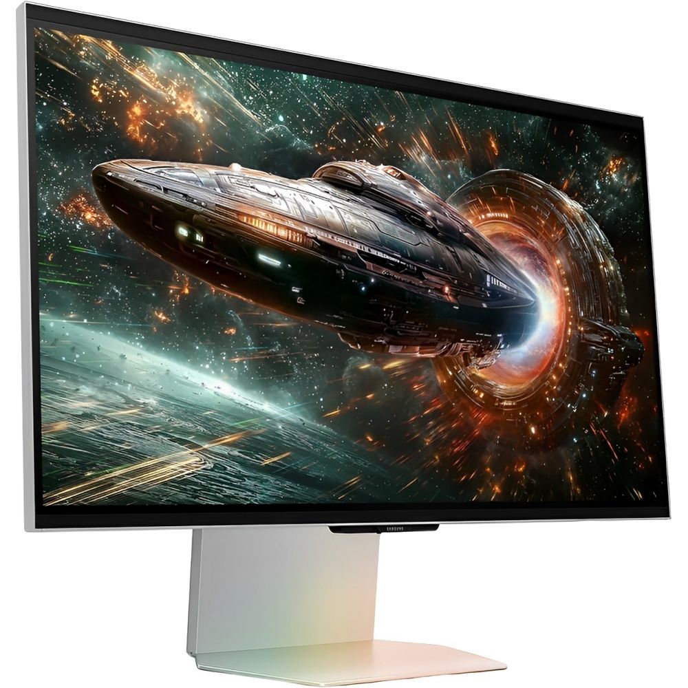 Monitor Samsung Gaming Odyssey 3D G90XF LS27FG900XNXZA 27" 4K (3,840 x 2,160), 1ms, 165Hz 2xHDMI 2.2, 1xDisplayPort 1.4, 1xConector de Audio, 2x USB-A, AMD FreeSync, pivo(rotacao), Prata - Imagem 4
