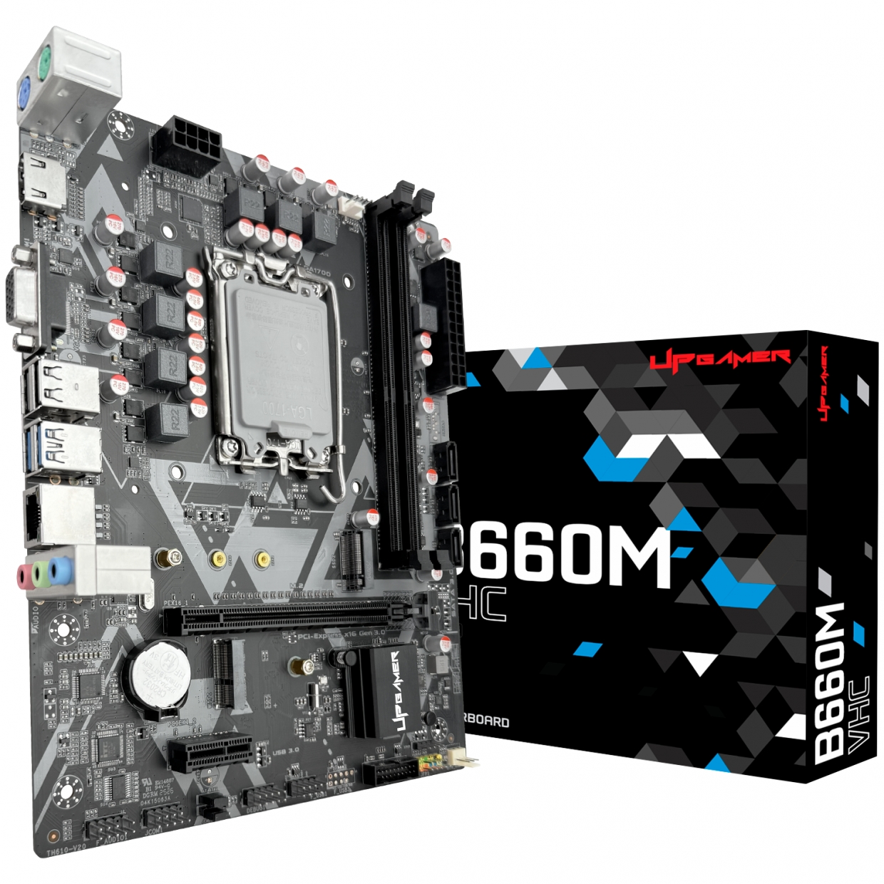 Placa Mãe UP Gamer B660M-VHC, Intel LGA 1700, m-ATX, DDR4, M.2 NVMe, UPG-B660M-VHC