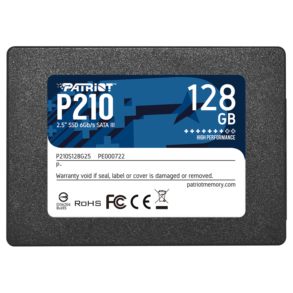 SSD 2.5 128GB PATRIOT P210 P210S128G25 450/350