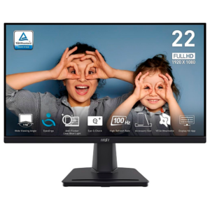 Monitor MSI PRO MP225V, 21.45" Full HD VA 100Hz 1ms Adaptive-Sync HDMI, Preto