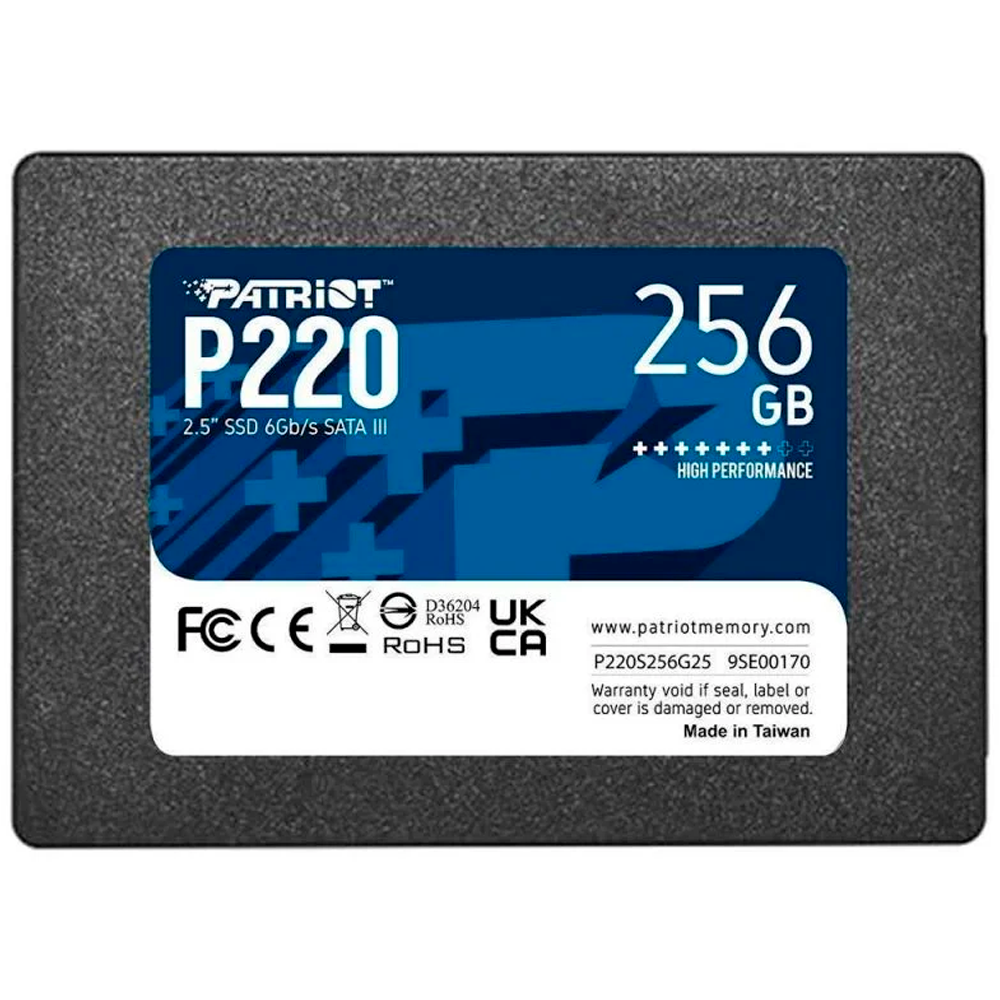 SSD 2.5 256GB PATRIOT P220 P220S256G25 550/490 MB/S