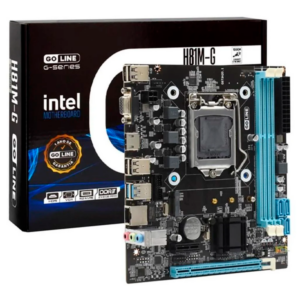 Placa Mãe Goline H81M-G2, Intel LGA 1150, DDR3, VGA HDMI, M.2, USB 3.0