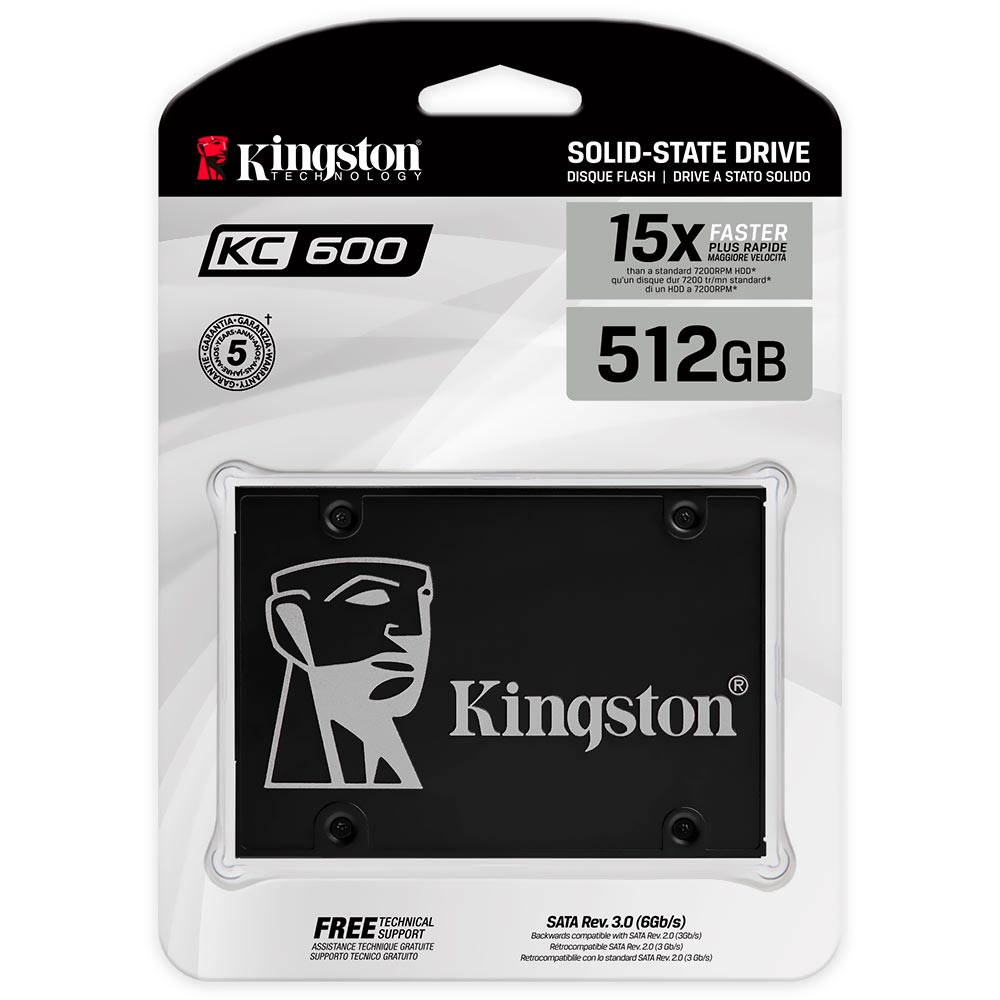 SSD 2.5 512GB KINGSTON SKC600/512G 550/520 MB/S - Imagem 2