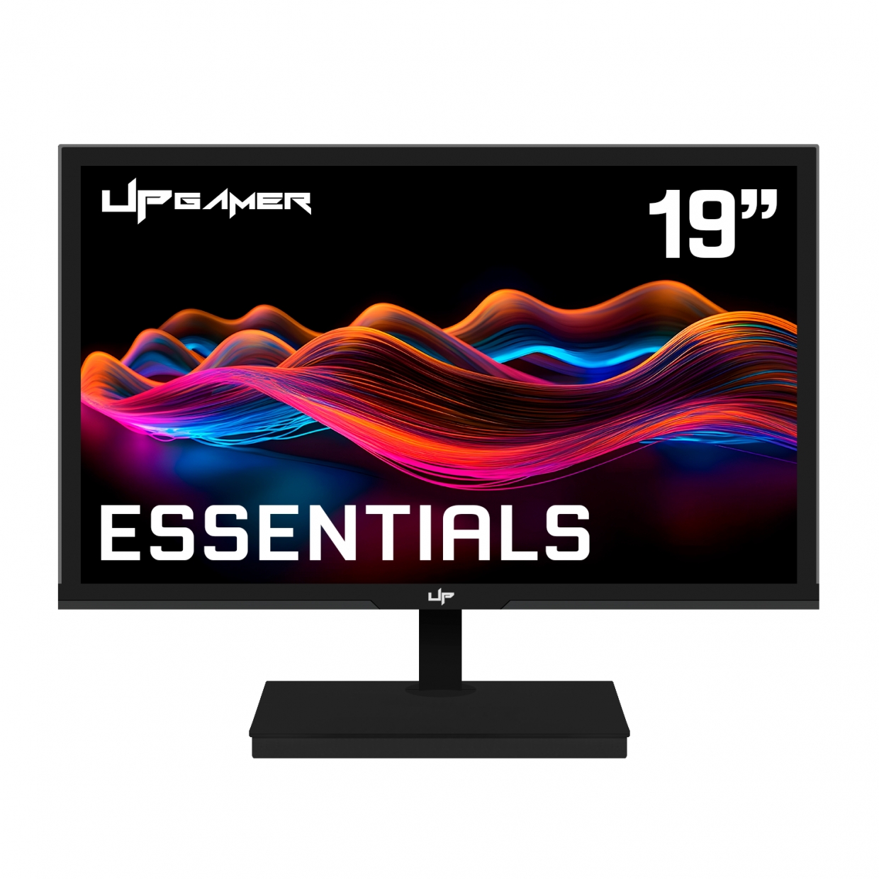 Monitor UP Gamer G Series Essentials, 19" Tela Plana HD 60Hz 5Ms, HDMI VGA, UPG19VA60, Preto