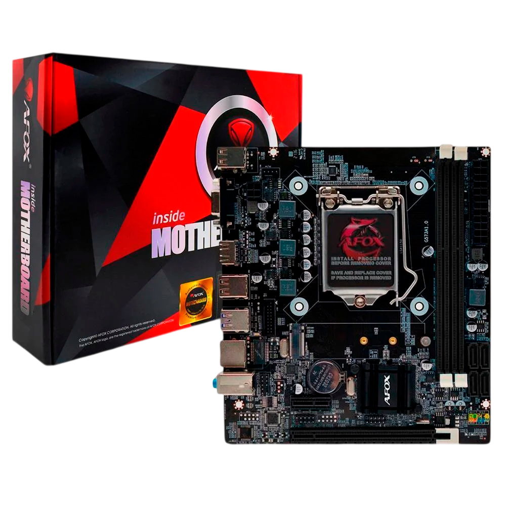 Placa Mãe Afox IH81-MA5-V4, Intel LGA 1150, DDR3, HDMI VGA, M.2, USB 3.0