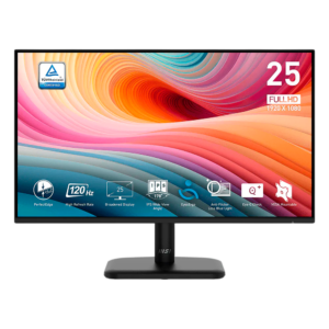 Monitor MSI PRO MP251L E2, 24.5" Full HD IPS 120Hz 1ms Adaptive-Sync HDMI, 9S6-3PD2CM-021, Preto