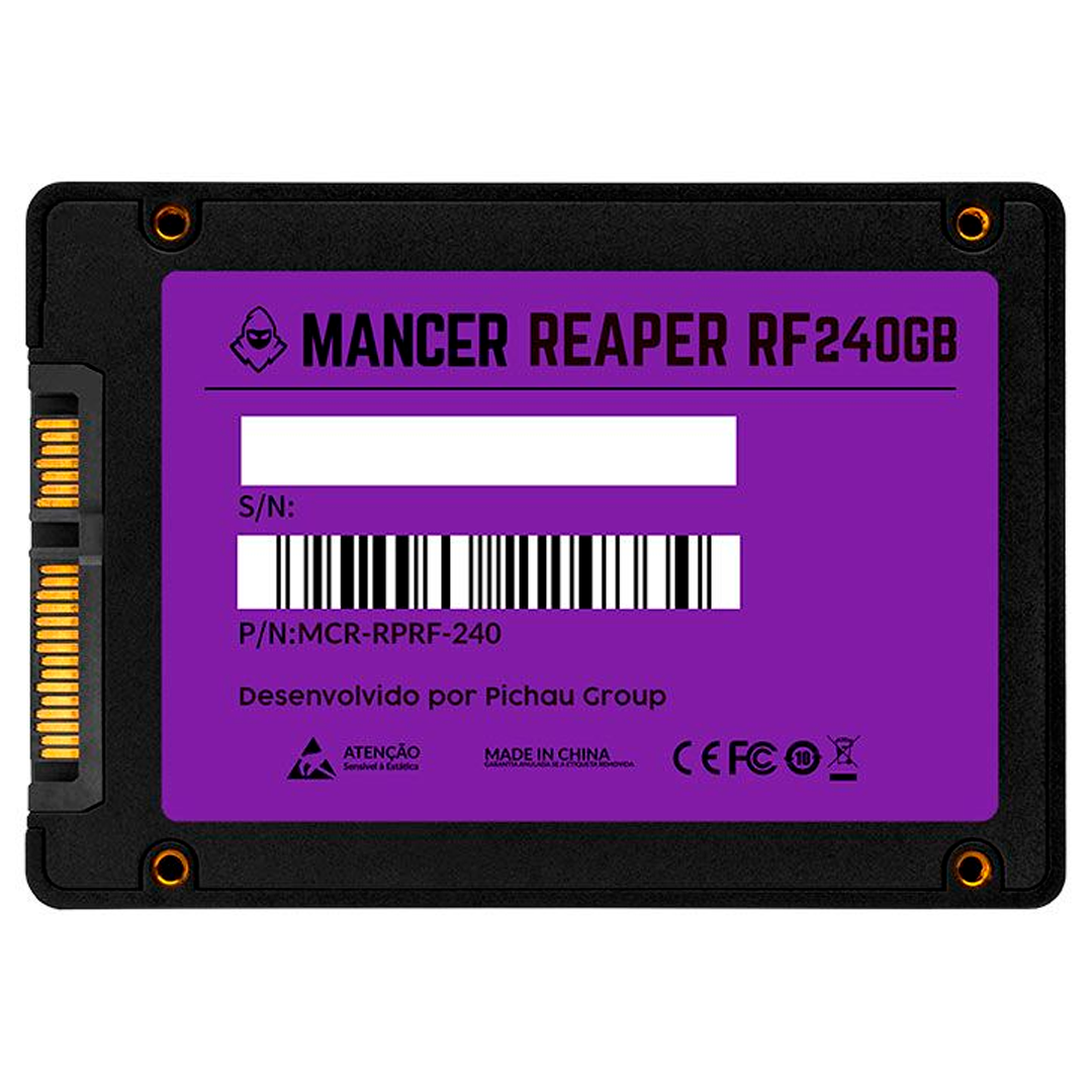 SSD Mancer Reaper RF 240GB, 2.5", SATA 3, Leitura até 530MB/s, Gravação até 500MB/s, MCR-RPRF-240 - Imagem 3