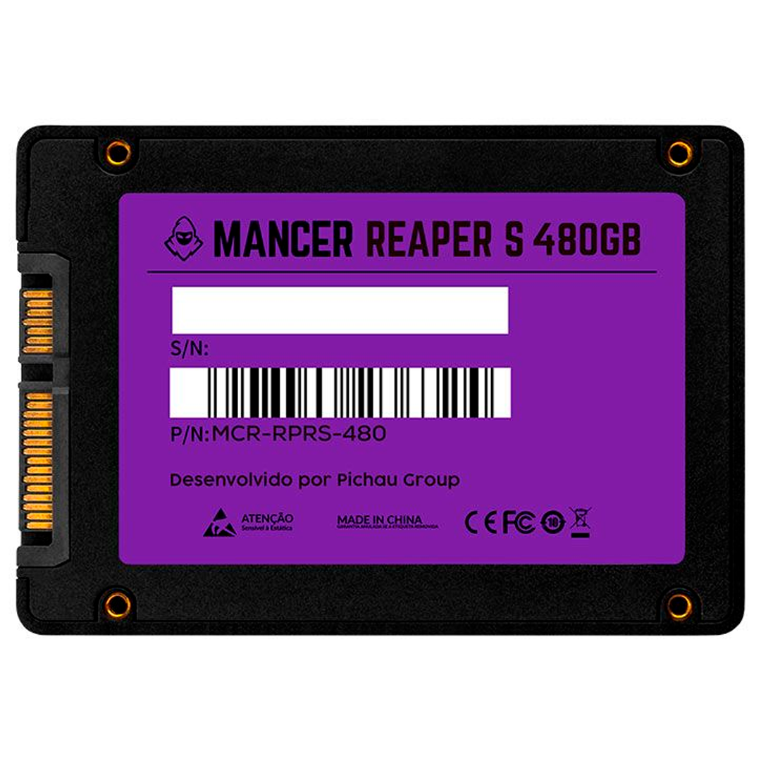 SSD Mancer Reaper RF 480GB, 2.5", SATA 3, Leitura até 500MB/s, Gravação até 450MB/s, MCR-RPRS-480 - Imagem 2