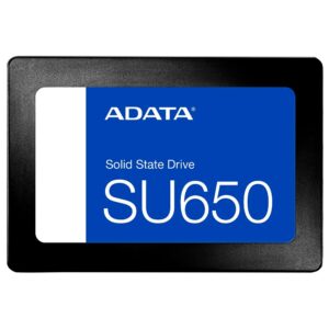 SSD Adata SU650, 240GB, 2.5", SATA 3, Leitura 520MB/s, Gravação 450MB/s, ASU650SS-240GT-R