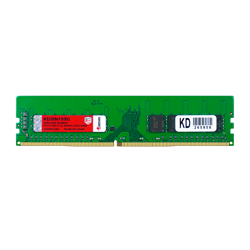 Memória Keepdata, DDR4 8GB (1x8GB), 2666MHz, KD26N19/8G, Verde